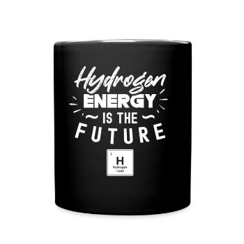 Energie Aus Wasserstoff Ist Die Zukunft Hydrogen - Tasse einfarbig - Schwarz - Vorne