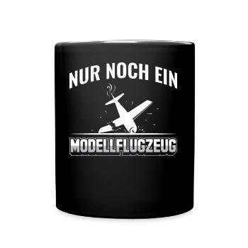 Modellflug Pilot | Modellfliegen Sprüche - Tasse einfarbig - Schwarz - Vorne