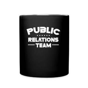 Team Öffentlichkeitsarbeit PR Public Relations Job - Full Colour Mug - black - Front