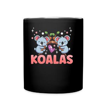 Koalas Koala Koala Ours Animal Doux - Mug uni - noir - Devant