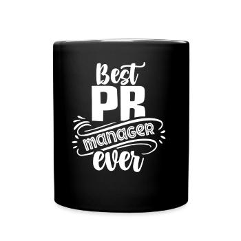 Bester Pr Manager Überhaupt Beruf Public Relations - Tasse einfarbig - Schwarz - Vorne
