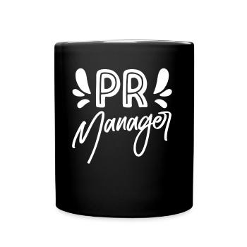 Pr Manager Job Beruf Public Relations - Tasse einfarbig - Schwarz - Vorne
