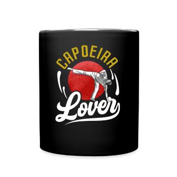 Capoeira Lovers Hobby Martial Arts Brazilian - Full Colour Mug - black - Front