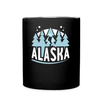 Alaska Randonnée Nature Randonnée Randonneurs - Mug uni - noir - Devant