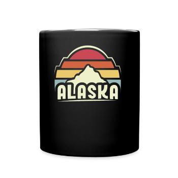 Alaska Nature Randonnée Randonneurs - Mug uni - noir - Devant