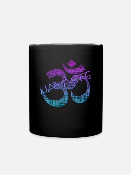 Namaste - Tasse einfarbig - Schwarz