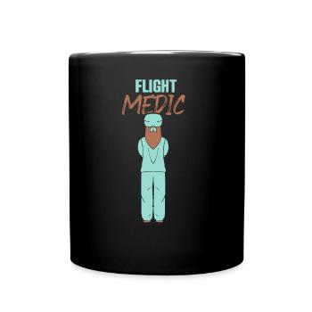 Profession de médecin de vol Médecin de vol Infirmière de vol - Mug uni - noir - Devant