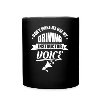 Mon instructeur de conduite Voice Driving Instructor Voice Profession - Mug uni - noir - Devant