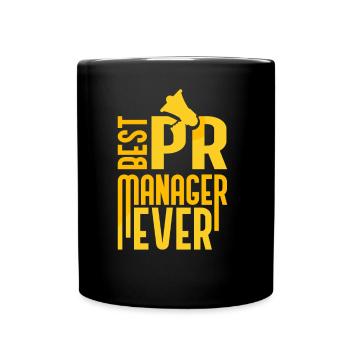 Bester Pr Manager Überhaupt Public Relations Beruf - Tasse einfarbig - Schwarz - Vorne