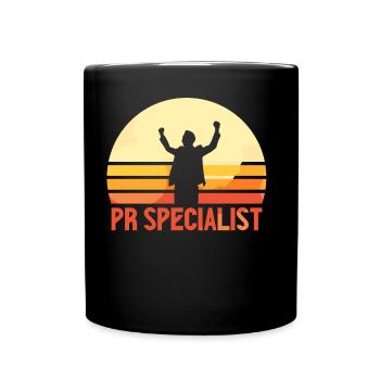 PR Spezialist Public Relations Job Beruf - Tasse einfarbig - Schwarz - Vorne