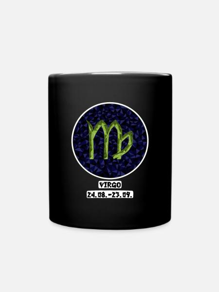 Virgo 24.08.-23.09. - Full Colour Mug - black