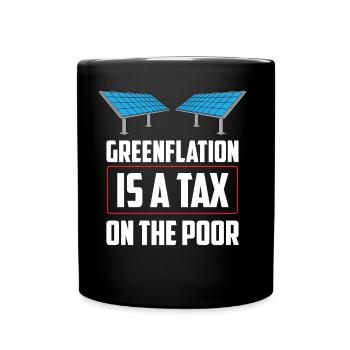 L’inflation verte est une taxe pour les pauvres Verts - Mug uni - noir - Devant