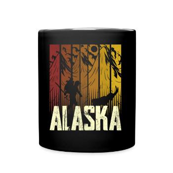 Alaska Randonneurs Nature Randonnée - Mug uni - noir - Devant