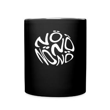 Neinsager Nö Humor Spruch Blase Nein - Tasse einfarbig - Schwarz - Vorne