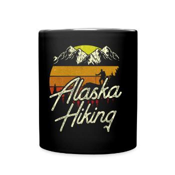 Alaska Randonnée Randonneurs Randonnée Nature - Mug uni - noir - Devant