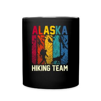 Alaska Hiking Team Hiking Hiking Hikers - Full Colour Mug - black - Front