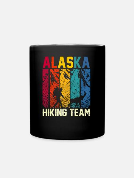 Alaska Wanderteam Wanderung Wandern Wanderer - Tasse einfarbig - Schwarz