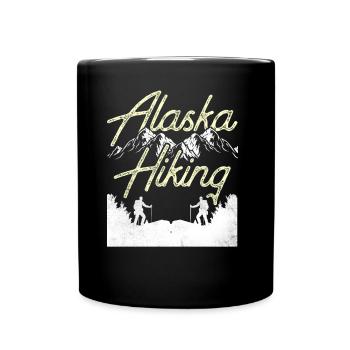 Alaska Randonnée Randonneurs Randonnée Nature - Mug uni - noir - Devant