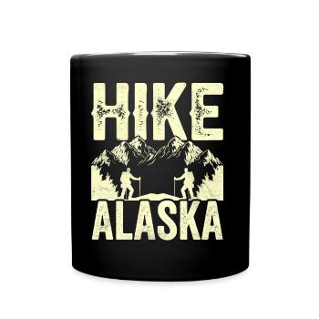 Wanderungen In Alaska Wandern Wanderung Wanderer - Tasse einfarbig - Schwarz - Vorne