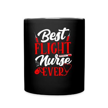 Best Flight Nurse Ever Flight Doctor Profession - Full Colour Mug - black - Front