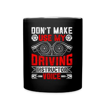 Mon instructeur de conduite Voice Driving Instructor Voice Profession - Mug uni - noir - Devant