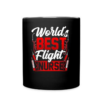 La meilleure infirmière de vol au monde Flight Doctor - Mug uni - noir - Devant