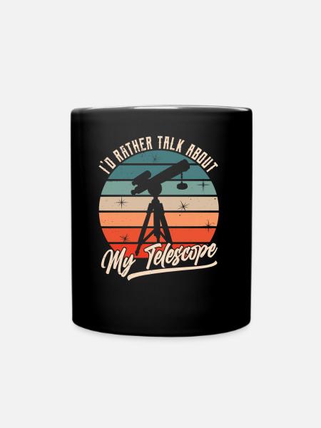 Je préfère parler de mon télescope - Mug uni - noir
