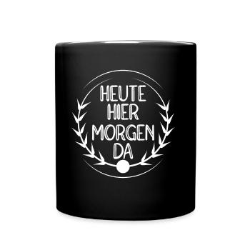 Reisen Weltreise Reise - Tasse einfarbig - Schwarz - Vorne