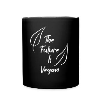 Végétalien Végétalien Bien-être animal Végétarien Végétarien - Mug uni - noir - Devant