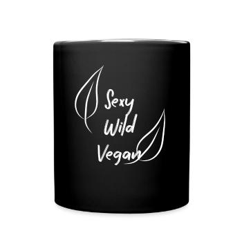 Végétalien Végétalien Bien-être animal Végétarien Végétarien - Mug uni - noir - Devant
