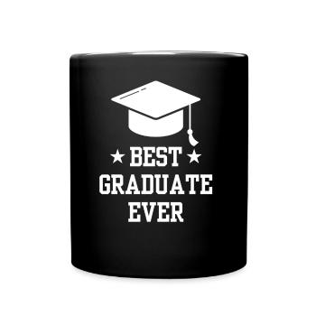 Best Graduate of All Time Graduated Graduates - Full Colour Mug - black - Front
