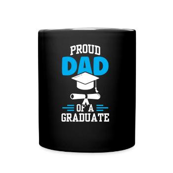 Fier père d’un diplôme d’études supérieures - Mug uni - noir - Devant