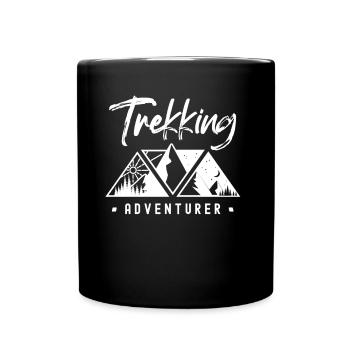 Trekking Aventurier Randonneur Randonnée Randonnée - Mug uni - noir - Devant