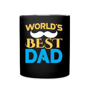 Der Beste Vater Der Welt Papi Papa Vater Tag - Tasse einfarbig - Schwarz - Vorne