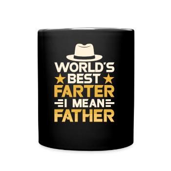 Der Beste Vater Der Welt Papi Papa Vater Tag - Tasse einfarbig - Schwarz - Vorne