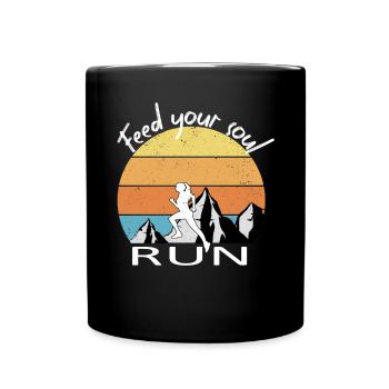 Trail Running - Full Colour Mug - black - Front
