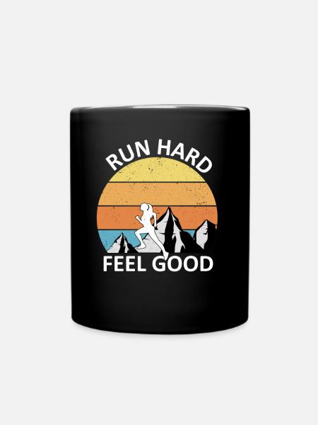Trail Running - Full Colour Mug - black