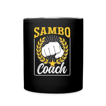 Sambo Trainer Martial Arts Martial Arts Training - Full Colour Mug - black - Front