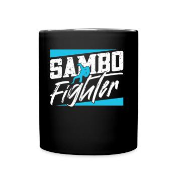Sambo Fighter Training Martial Arts Martial Arts - Full Colour Mug - black - Front