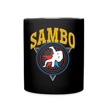 Sambo Martial Arts Martial Arts Training Trainer - Full Colour Mug - black - Front