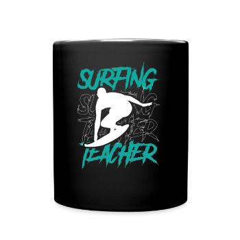 Surf Instructor Surf Surfboard Surfer Surfing - Full Colour Mug - black - Front
