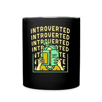 Introverti Introverti Sarcasme Timide - Mug uni - noir - Devant