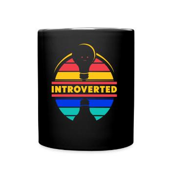 Introverti Introverti Sarcasme Timide - Mug uni - noir - Devant