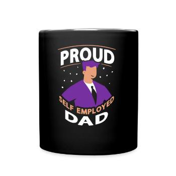 Fier Père travailleur autonome Travailleur autonome - Mug uni - noir - Devant