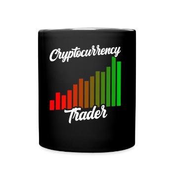 Kryptowährungs Händler Krypto Crypto Trader - Tasse einfarbig - Schwarz - Vorne