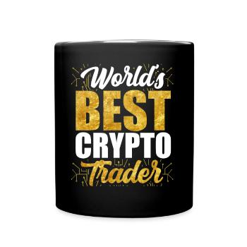 Weltbester Krypto Trader Trading Crypto Traden - Tasse einfarbig - Schwarz - Vorne