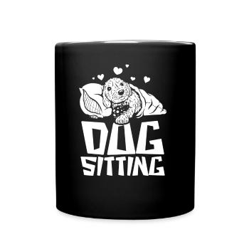 Dog Sitting Dog Dog Sitter Dog Sitting - Mug uni - noir - Devant