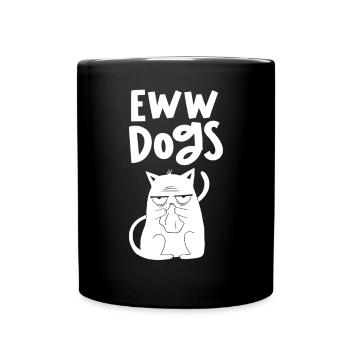 Igitt Hunde Katzen Haustier Liebhaber Katze Süß - Tasse einfarbig - Schwarz - Vorne
