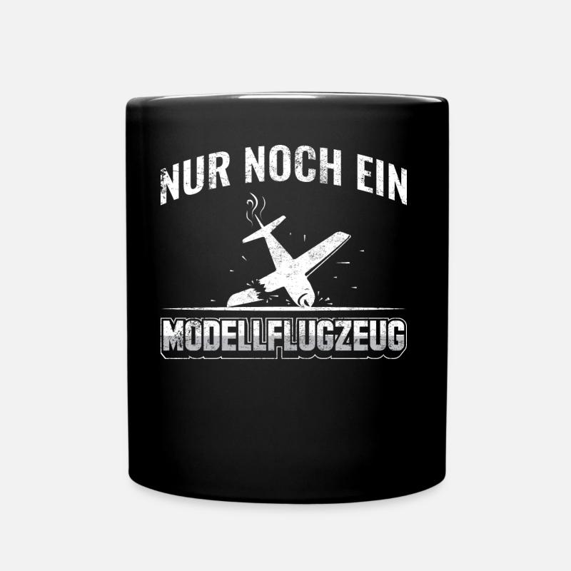Modellbau | Modellflug Modellfliegen Pilot - Tasse einfarbig - Schwarz