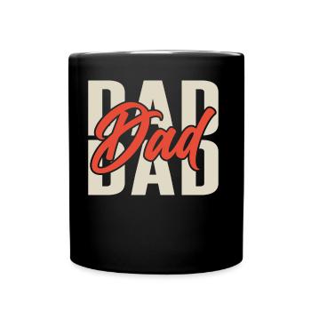 Papa Sayings Father Day Father Daddy - Full Colour Mug - black - Front